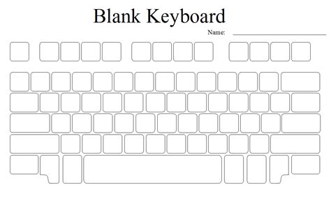 keyboard blank template